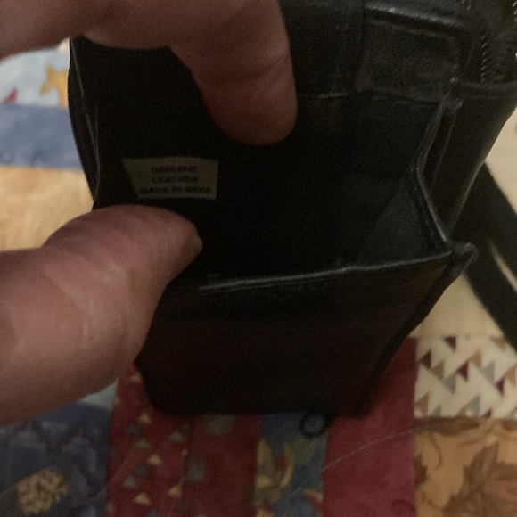 Leather wristlet black new no tag - Picture 3 of 7